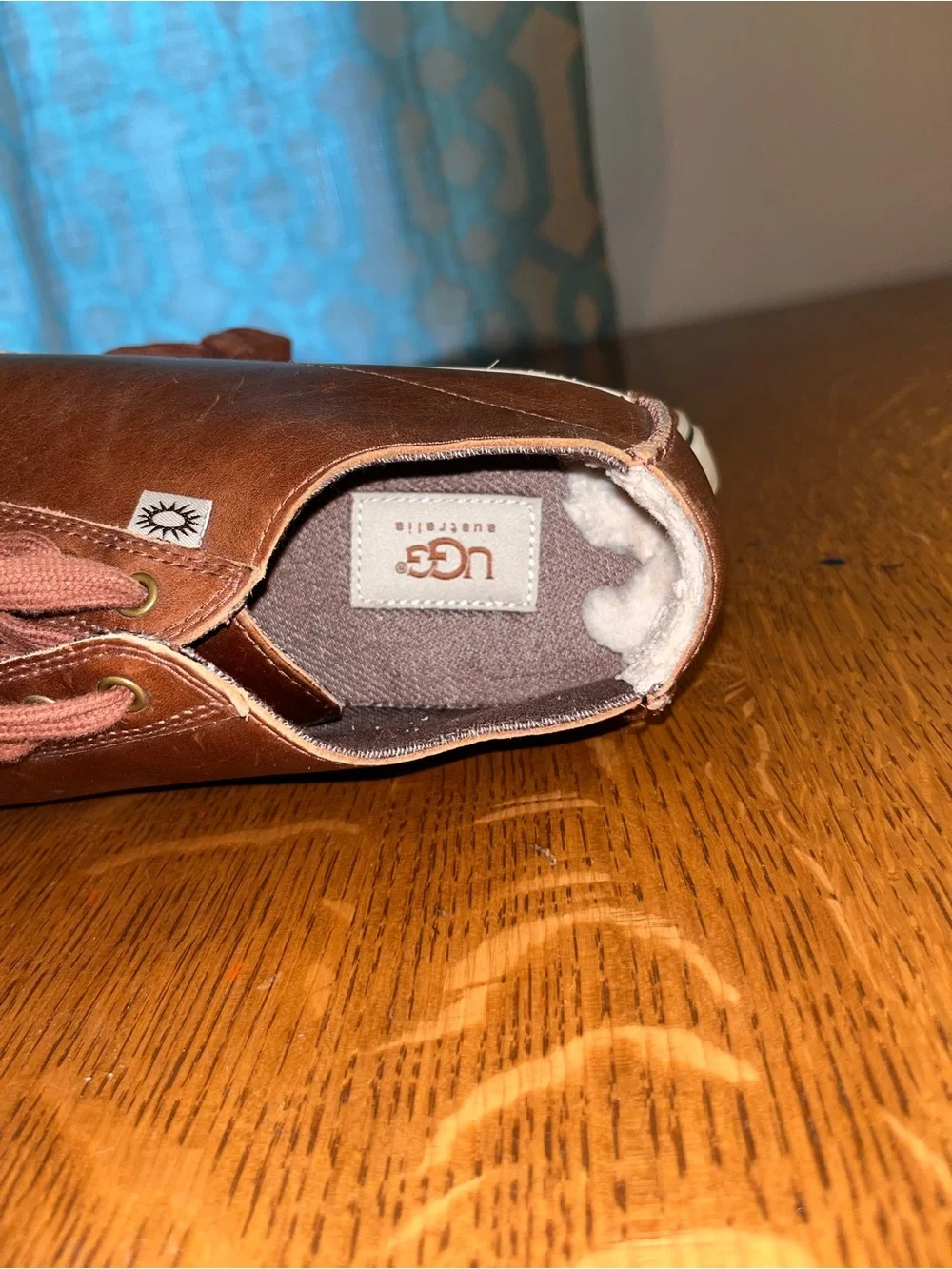UGG Brown Leather Low-Top Men’s Sneakers